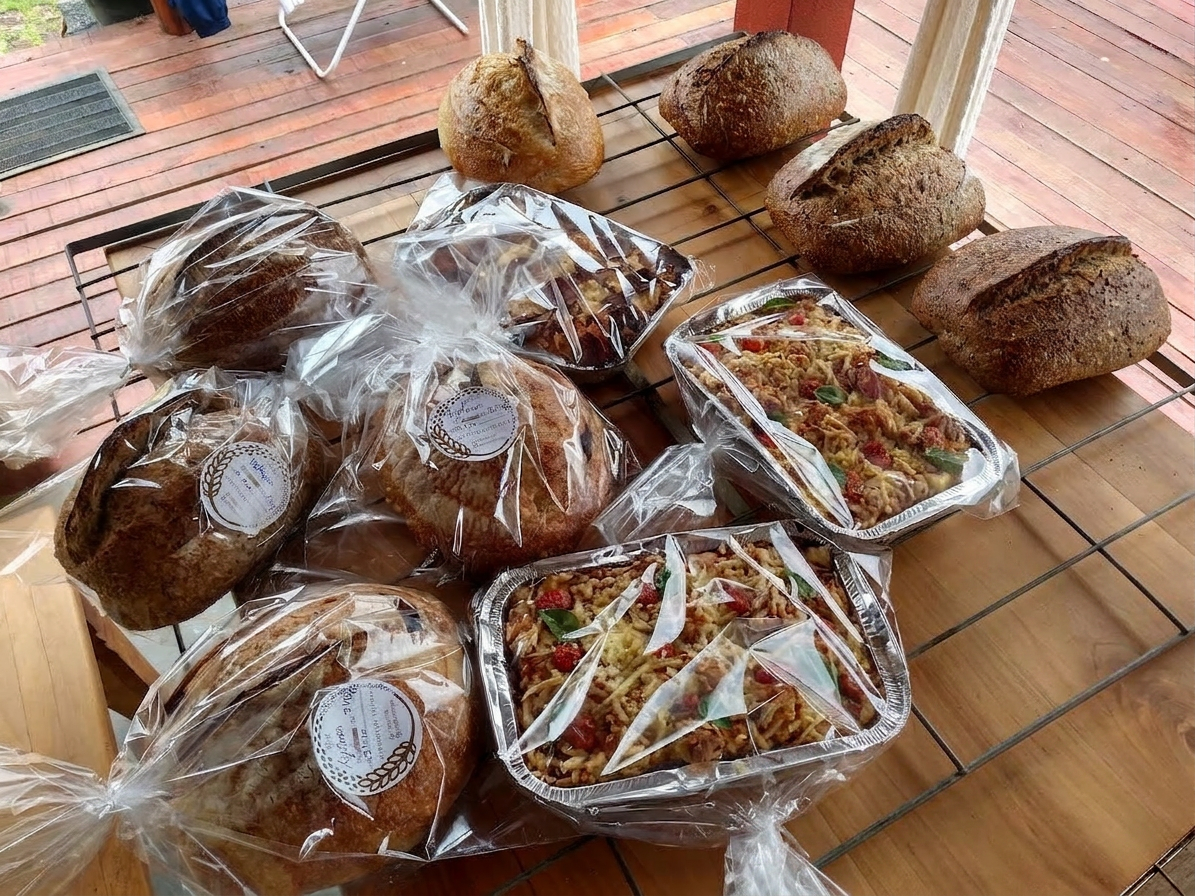 Levain natural em pote de vidro